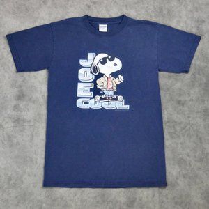 Vintage Snoopy Shirt Size Small Blue Joe Cool Pean